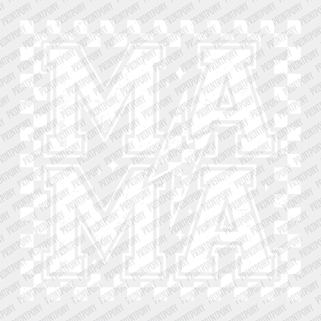 Mother hood (White Checkered) - DTF transfer - PrintPony®