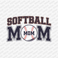 Navy and Red Softball Mom DTF Transfer - PrintPony