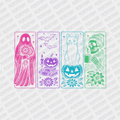 Neon Ghosts and Cat Halloween DTF Transfer - PrintPony