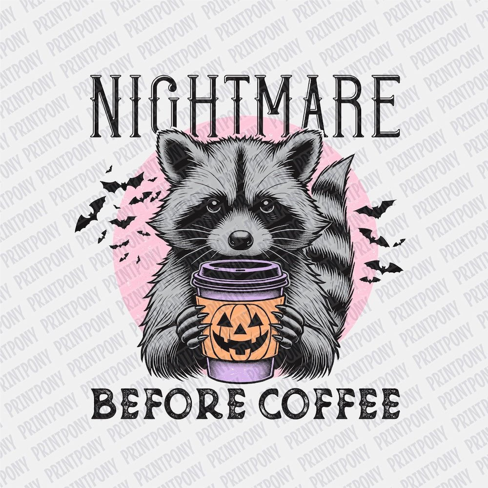 Nightmare Before Coffee DTF transfer - Print Pony™