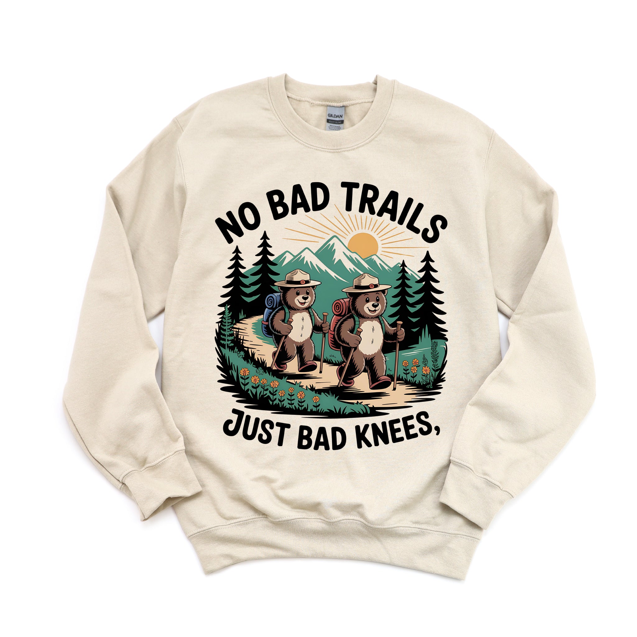 No Bad Trails, Just Bad Knees - DTF Transfer