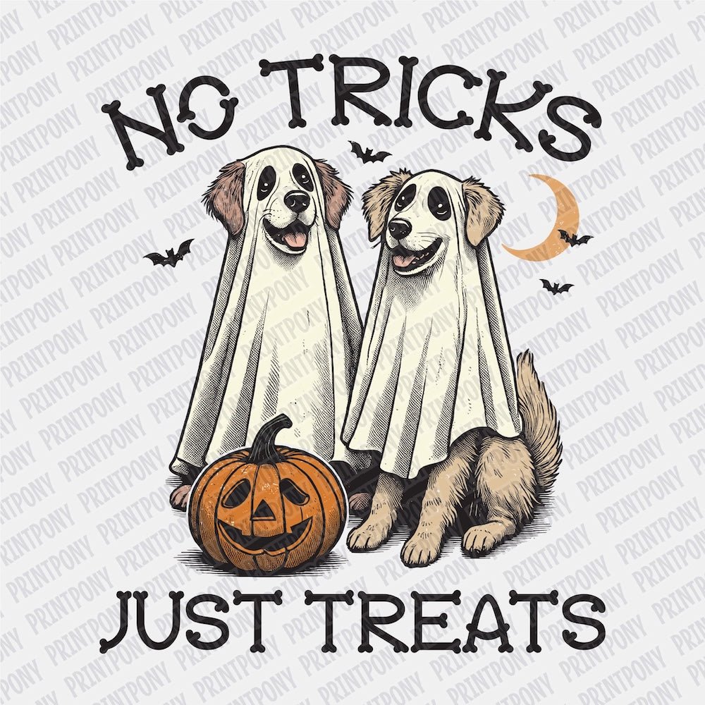 No Tricks Just Treats DTF transfer - PrintPony