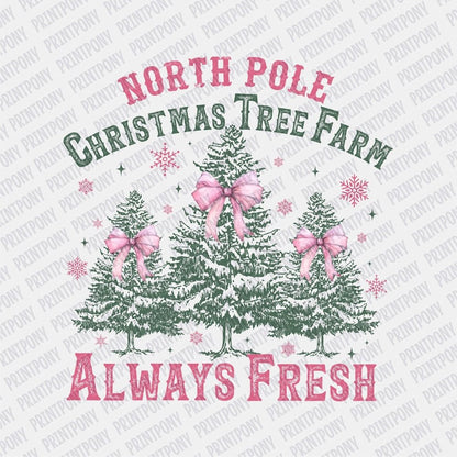 North Pole Christmas Tree Farm DTF transfer - Print Pony‚Ñ¢