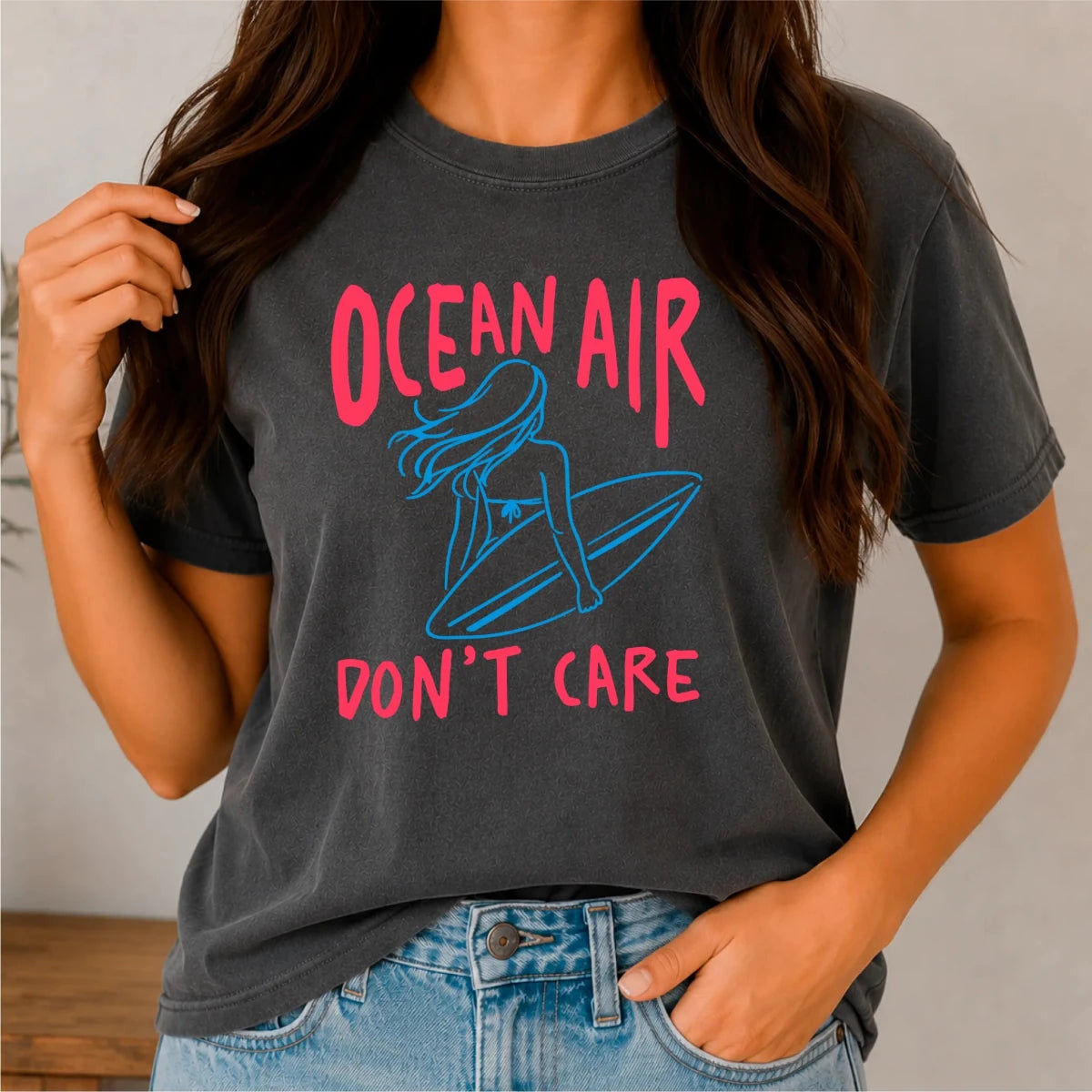 Ocean Air Don't Care DTF Transfer - PrintPony