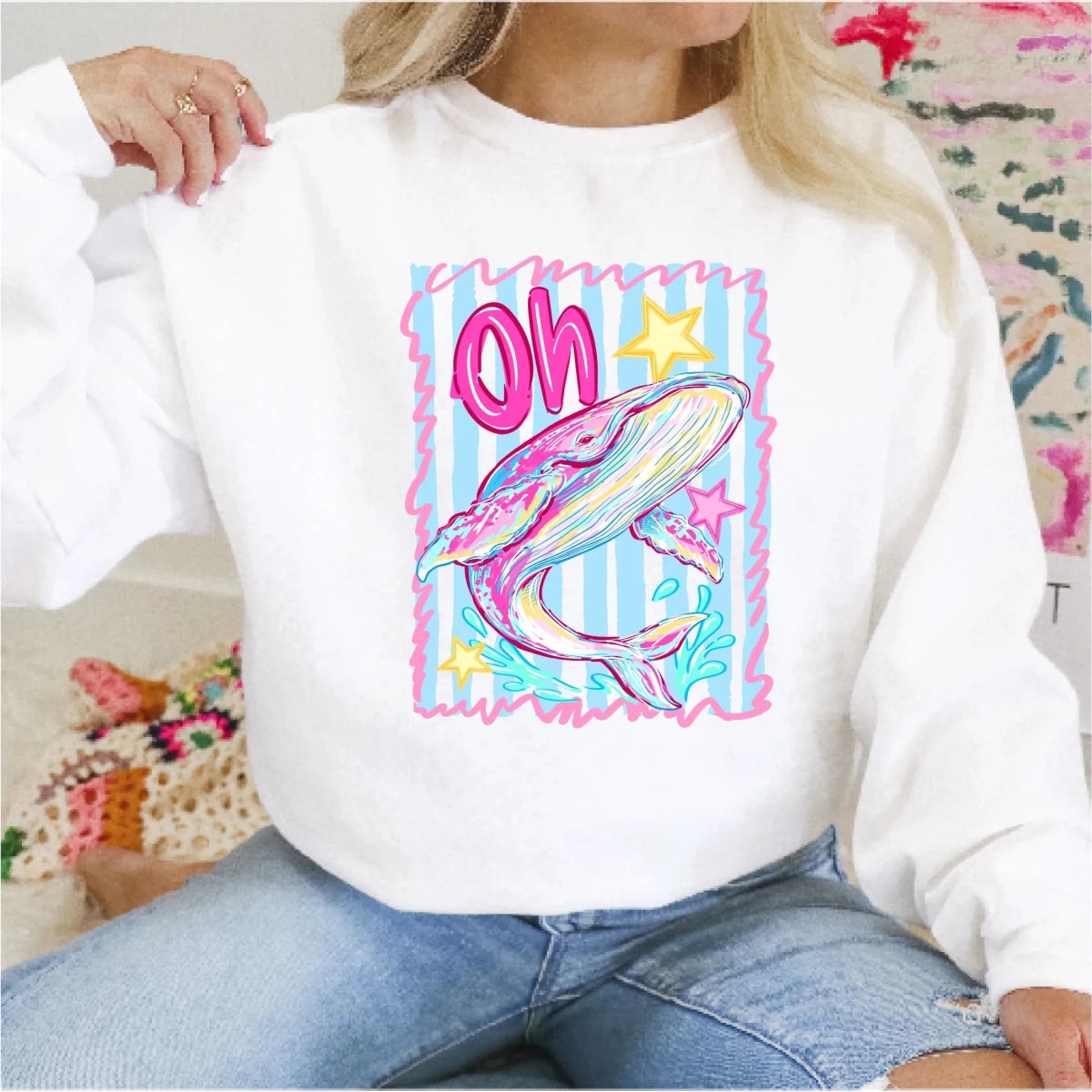 Oh Whale DTF Transfer - PrintPony