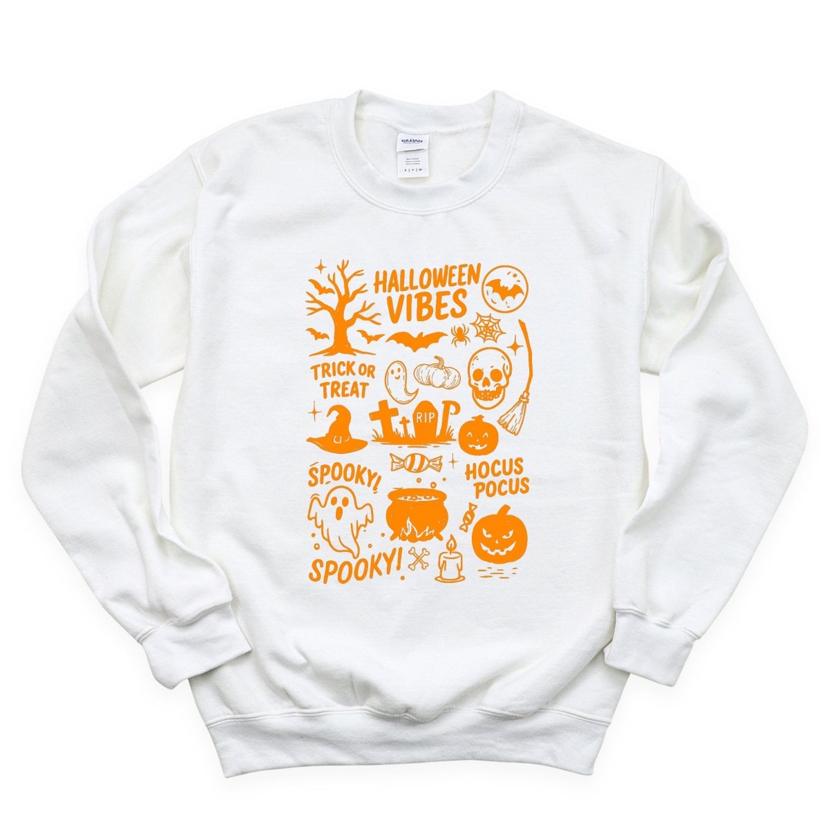 Orange Halloween Vibes Collage DTF Transfer - PrintPony