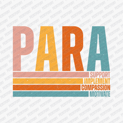 Para Professional Striped DTF transfer - PrintPony™