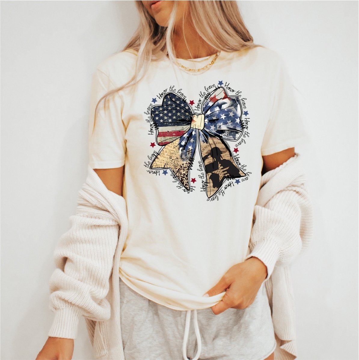 Patriotic Liberty Ribbon DTF transfer - PrintPony