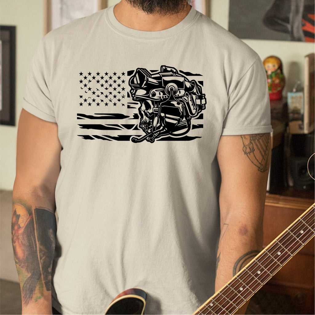 Patriotic Soldier & US Flag DTF Transfer - PrintPony®