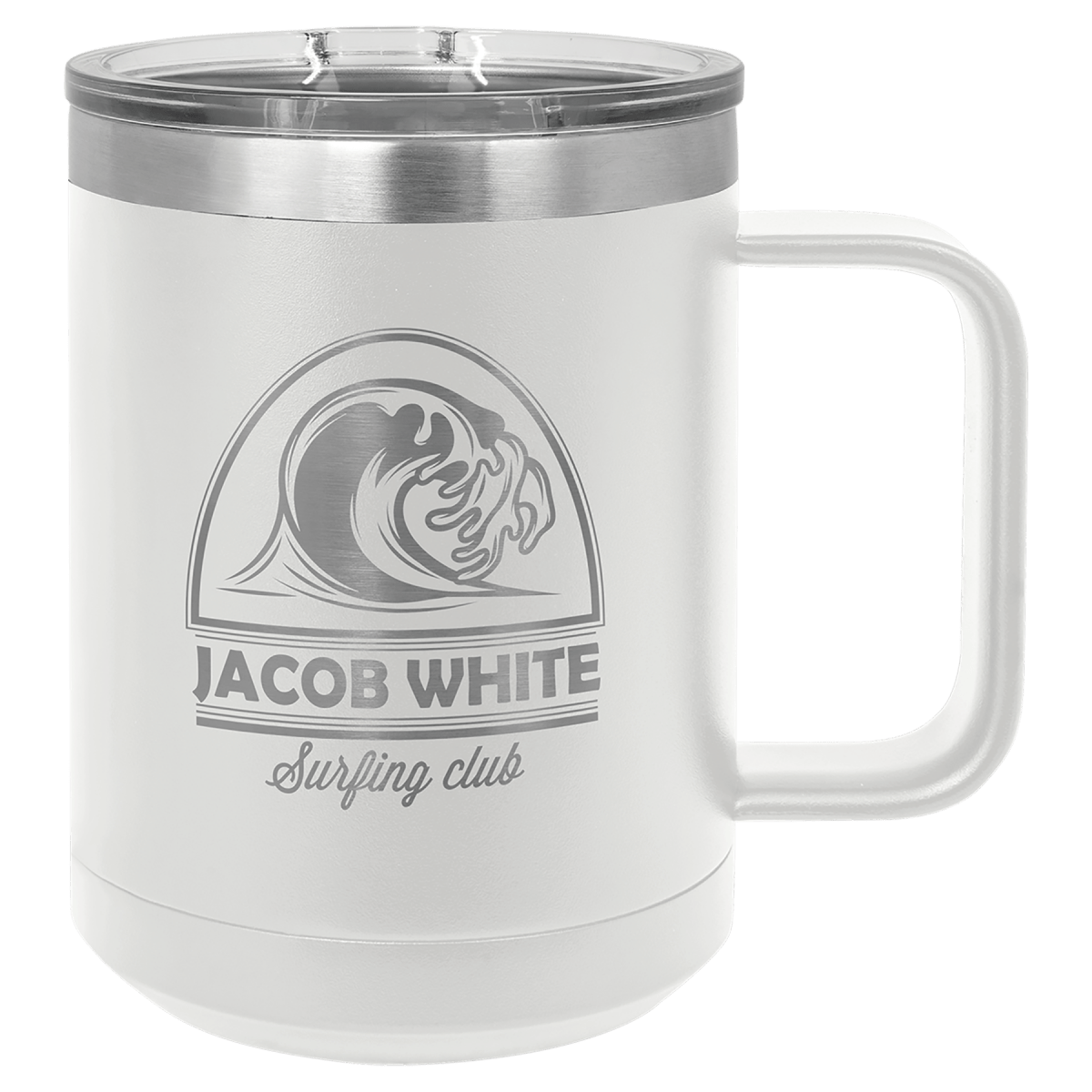 Personalized Custom Engraved 15 oz. Coffee Travel Mugs - PrintPony