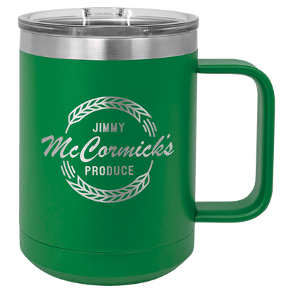 Personalized Custom Engraved 15 oz. Coffee Travel Mugs - PrintPony