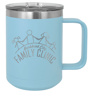 Personalized Custom Engraved 15 oz. Coffee Travel Mugs - Print Pony™