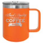 Personalized Custom Engraved 15 oz. Coffee Travel Mugs - PrintPony