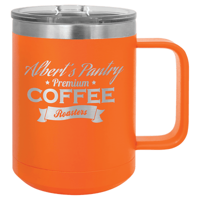 Personalized Custom Engraved 15 oz. Coffee Travel Mugs - Print Pony™