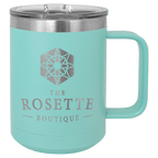 Personalized Custom Engraved 15 oz. Coffee Travel Mugs - PrintPony