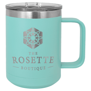 Personalized Custom Engraved 15 oz. Coffee Travel Mugs - Print Pony™