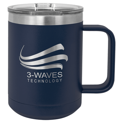 Personalized Custom Engraved 15 oz. Coffee Travel Mugs - Print Pony™