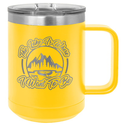 Personalized Custom Engraved 15 oz. Coffee Travel Mugs - PrintPony