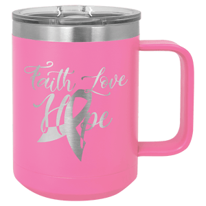 Personalized Custom Engraved 15 oz. Coffee Travel Mugs - Print Pony™