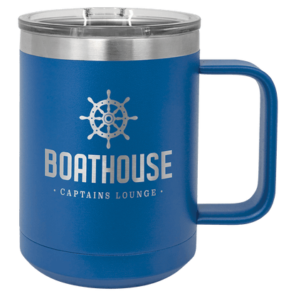 Personalized Custom Engraved 15 oz. Coffee Travel Mugs - PrintPony