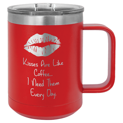 Personalized Custom Engraved 15 oz. Coffee Travel Mugs - PrintPony