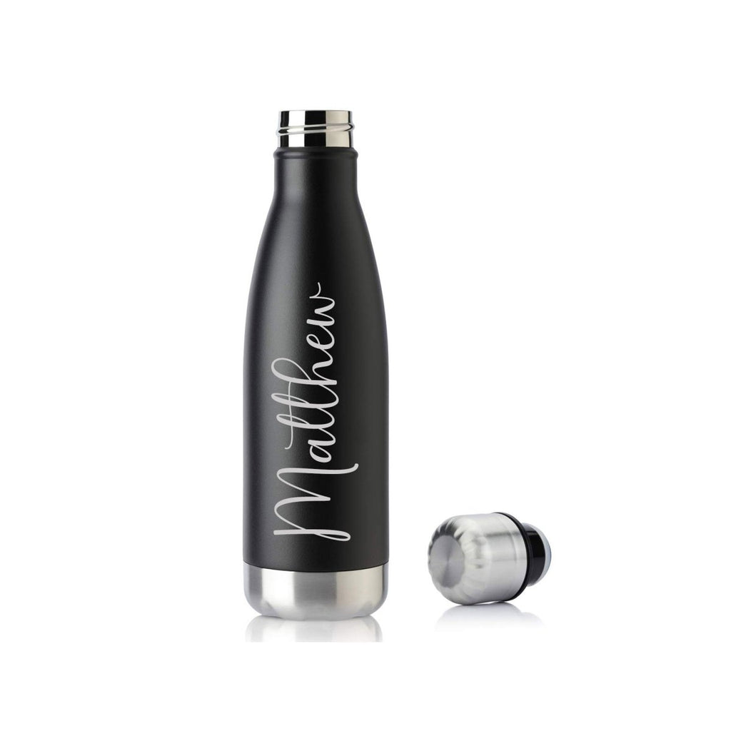 Personalized Custom Engraved 17 oz. Cola Shaped Water Bottle - PrintPony