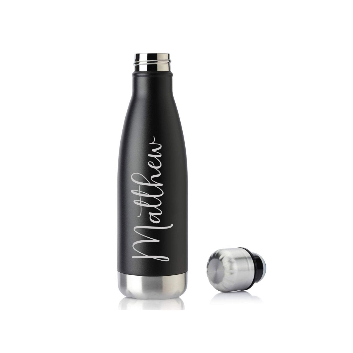 Personalized Custom Engraved 17 oz. Cola Shaped Water Bottle - PrintPony