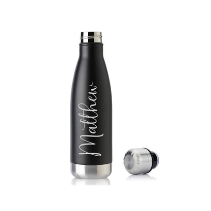 Personalized Custom Engraved 17 oz. Cola Shaped Water Bottle - PrintPony