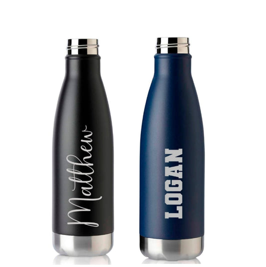 Personalized Custom Engraved 17 oz. Cola Shaped Water Bottle - PrintPony
