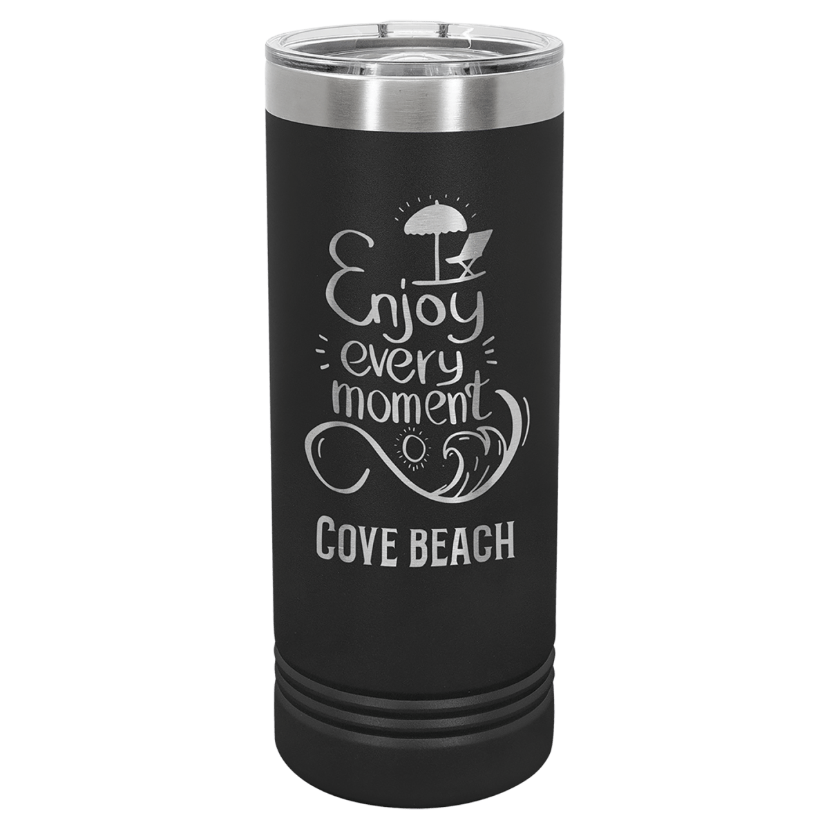 Personalized Custom Engraved 22 oz. Powder - Coated Skinny Tumblers - Print Pony™