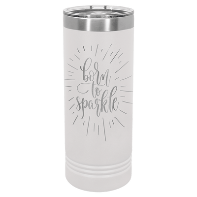 Personalized Custom Engraved 22 oz. Powder - Coated Skinny Tumblers - Print Pony™