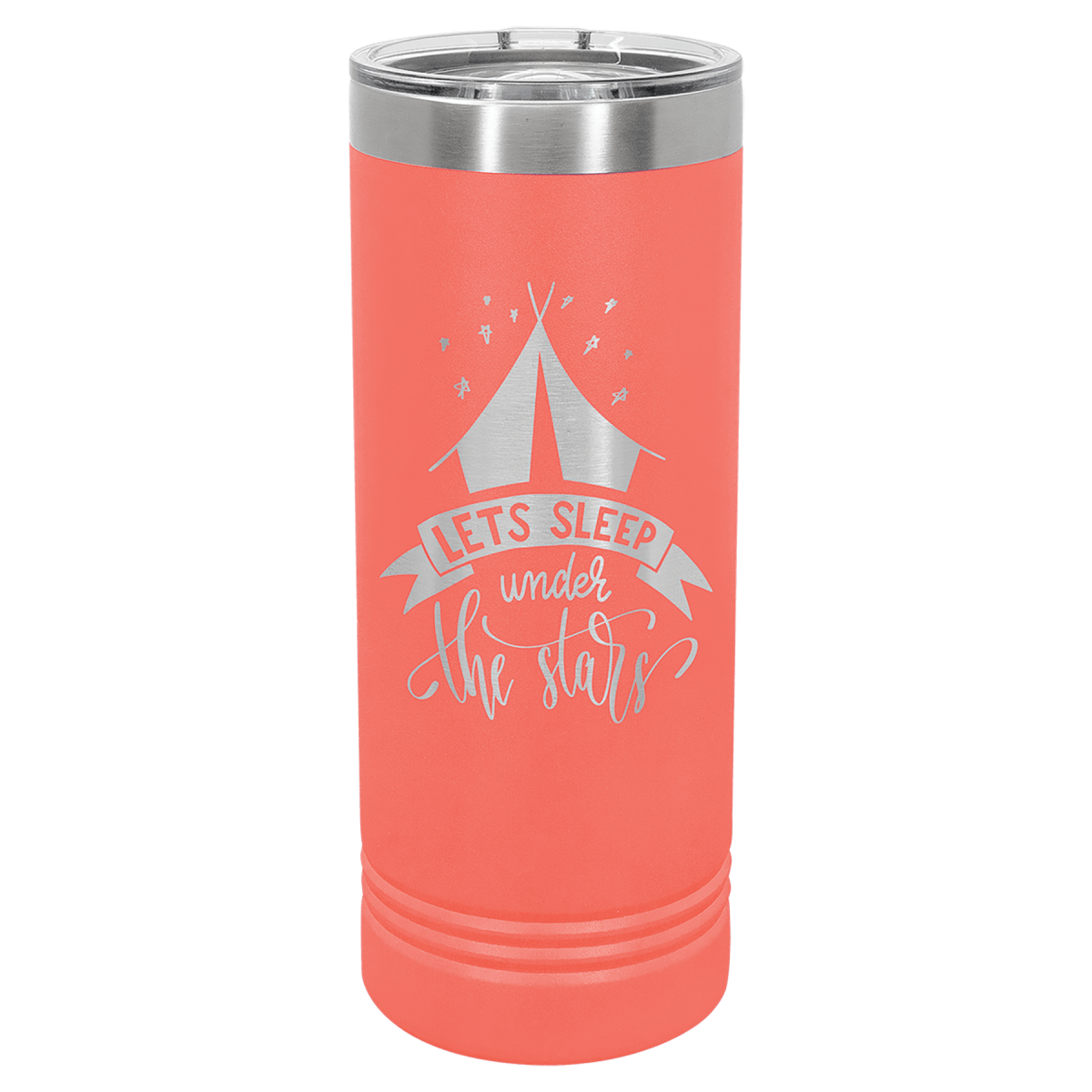 Personalized Custom Engraved 22 oz. Powder - Coated Skinny Tumblers - Print Pony™