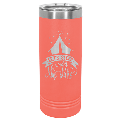 Personalized Custom Engraved 22 oz. Powder - Coated Skinny Tumblers - Print Pony™