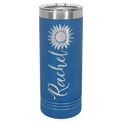 Personalized Custom Engraved 22 oz. Powder - Coated Skinny Tumblers - Print Pony™