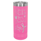 Personalized Custom Engraved 22 oz. Powder - Coated Skinny Tumblers - Print Pony™