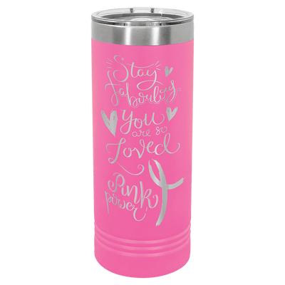 Personalized Custom Engraved 22 oz. Powder - Coated Skinny Tumblers - Print Pony™