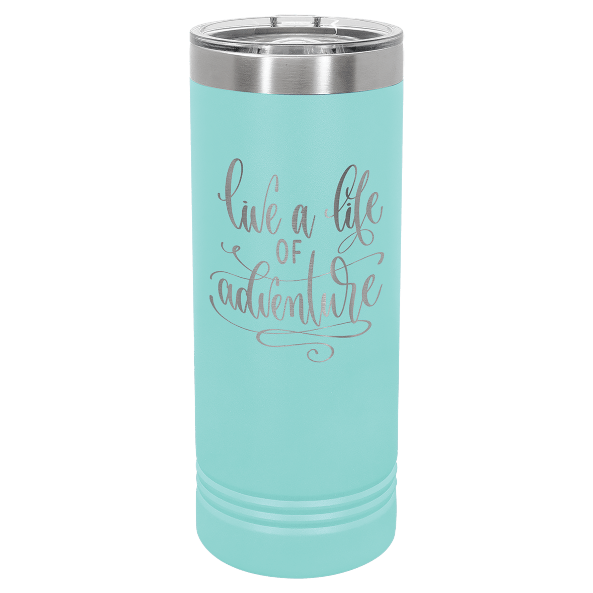 Personalized Custom Engraved 22 oz. Powder - Coated Skinny Tumblers - Print Pony™