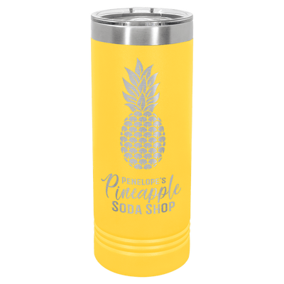 Personalized Custom Engraved 22 oz. Powder - Coated Skinny Tumblers - Print Pony™