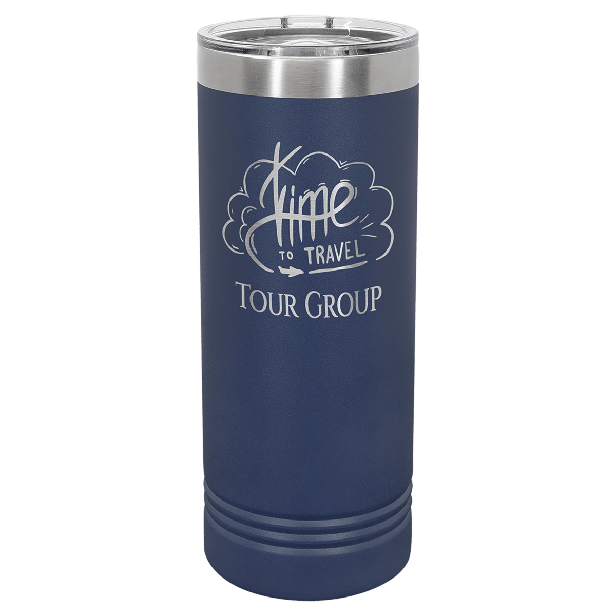 Personalized Custom Engraved 22 oz. Powder - Coated Skinny Tumblers - Print Pony™