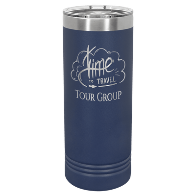 Personalized Custom Engraved 22 oz. Powder - Coated Skinny Tumblers - Print Pony™