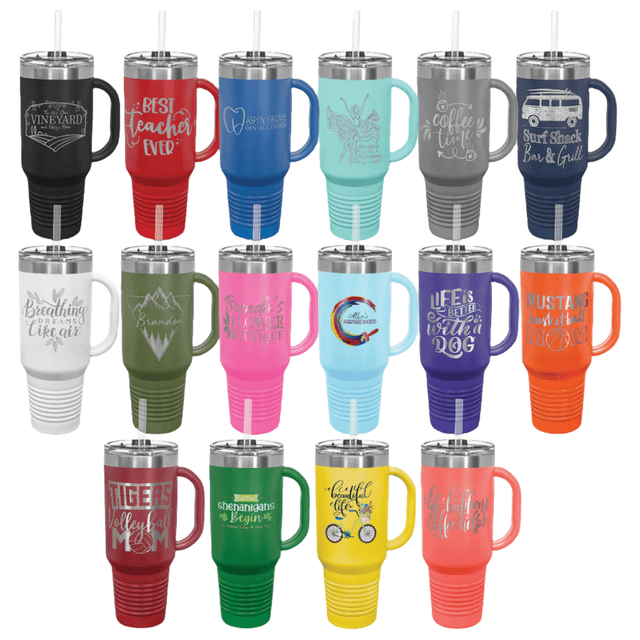 Personalized Custom Engraved Large Polar Camel Travel Mugs 40 oz. - Print Pony™