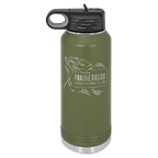 Personalized Custom Engraved Powder Coated Water Bottles 32 oz. - Print Pony™