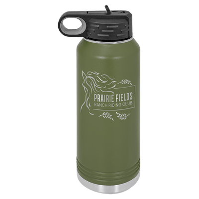 Personalized Custom Engraved Powder Coated Water Bottles 32 oz. - Print Pony™