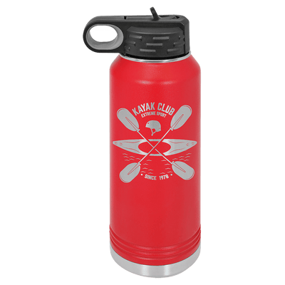 Personalized Custom Engraved Powder Coated Water Bottles 32 oz. - Print Pony™