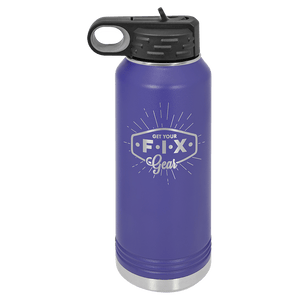 Personalized Custom Engraved Powder Coated Water Bottles 32 oz. - Print Pony™