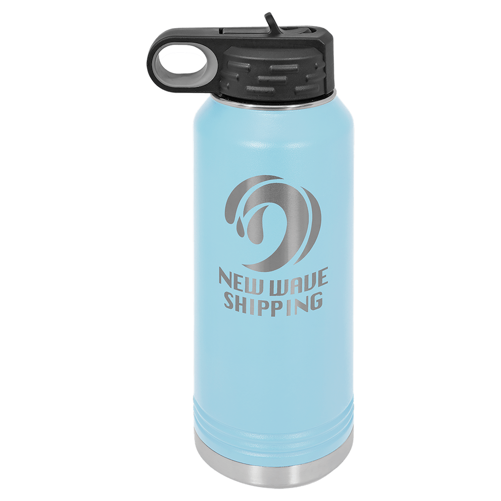 Personalized Custom Engraved Powder Coated Water Bottles 32 oz. - Print Pony™