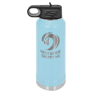 Personalized Custom Engraved Powder Coated Water Bottles 32 oz. - Print Pony™