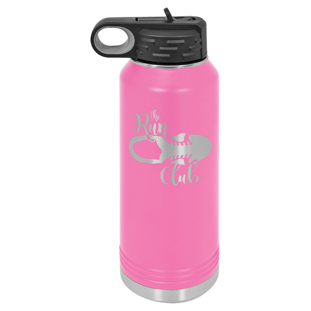 Personalized Custom Engraved Powder Coated Water Bottles 32 oz. - Print Pony™