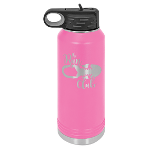 Personalized Custom Engraved Powder Coated Water Bottles 32 oz. - Print Pony™