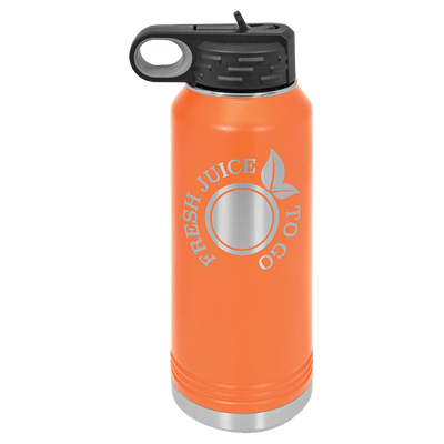 Personalized Custom Engraved Powder Coated Water Bottles 32 oz. - Print Pony™